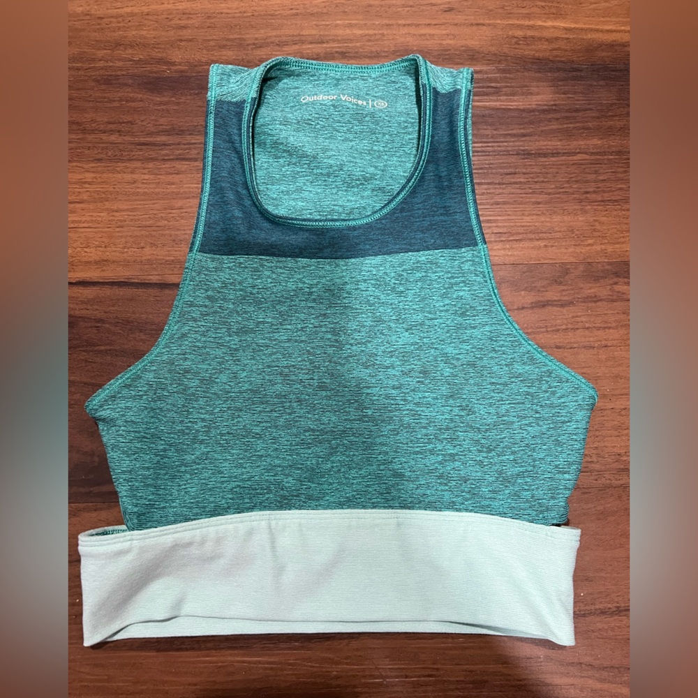 Outdoor Voices Turquoise Activewear Top